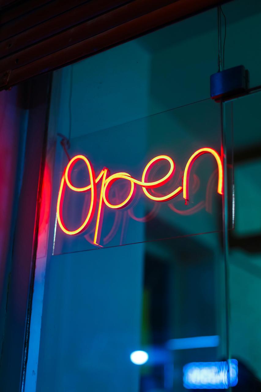 Bar neon sign install 47