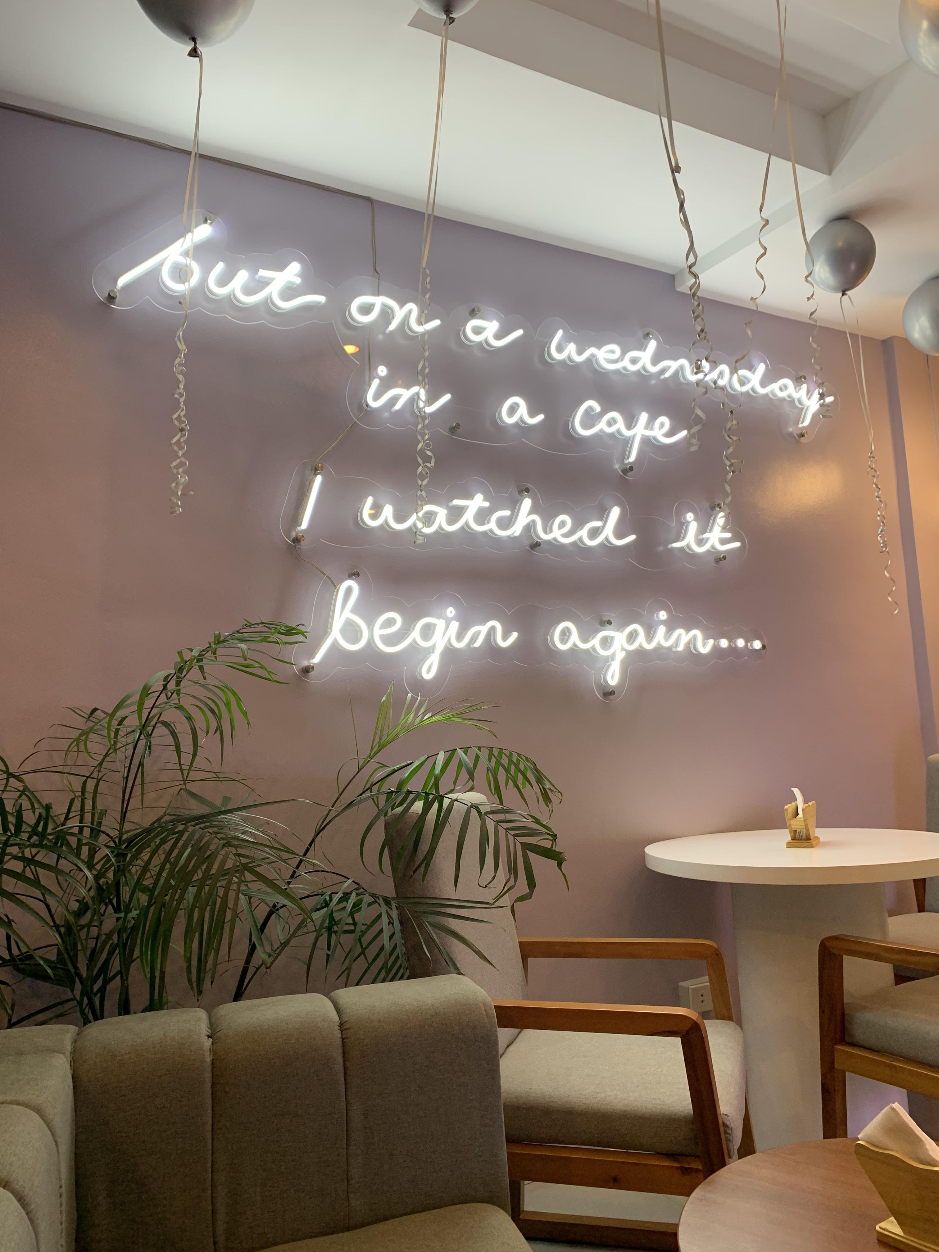 Coffee Shops neon sign install 70