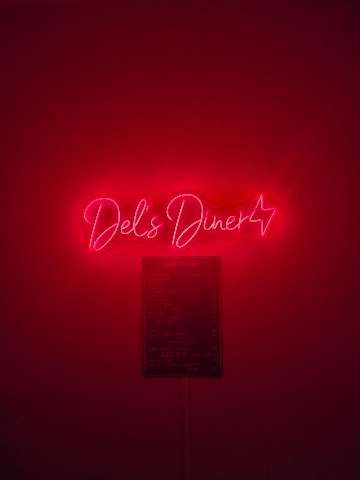 Events neon sign install 77