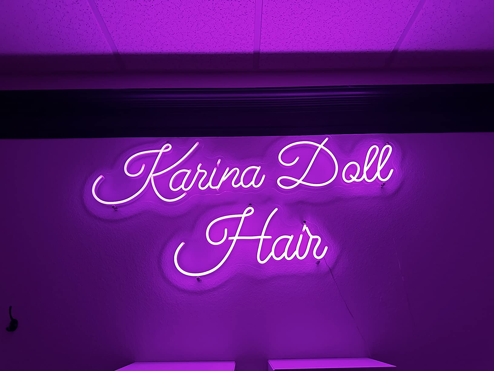Events neon sign install 88