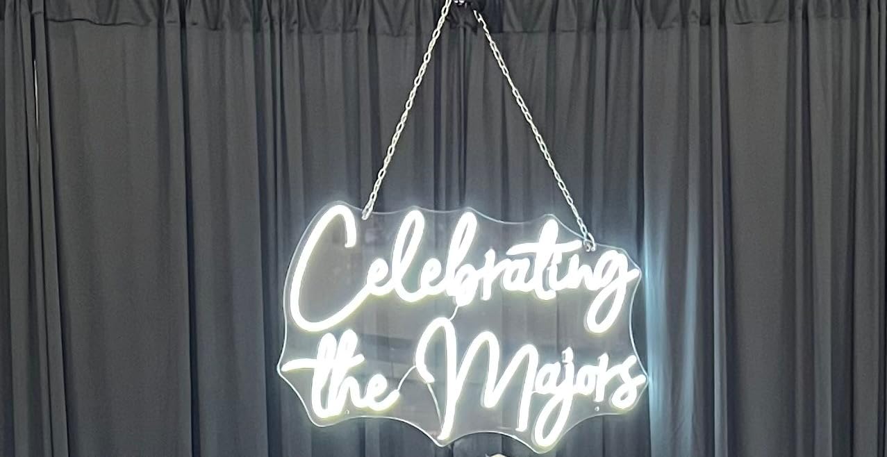 Events neon sign install 90