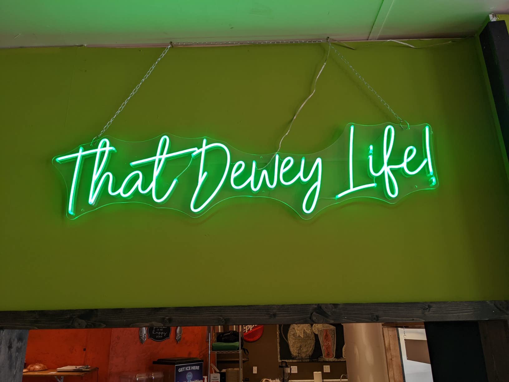 Events neon sign install 98