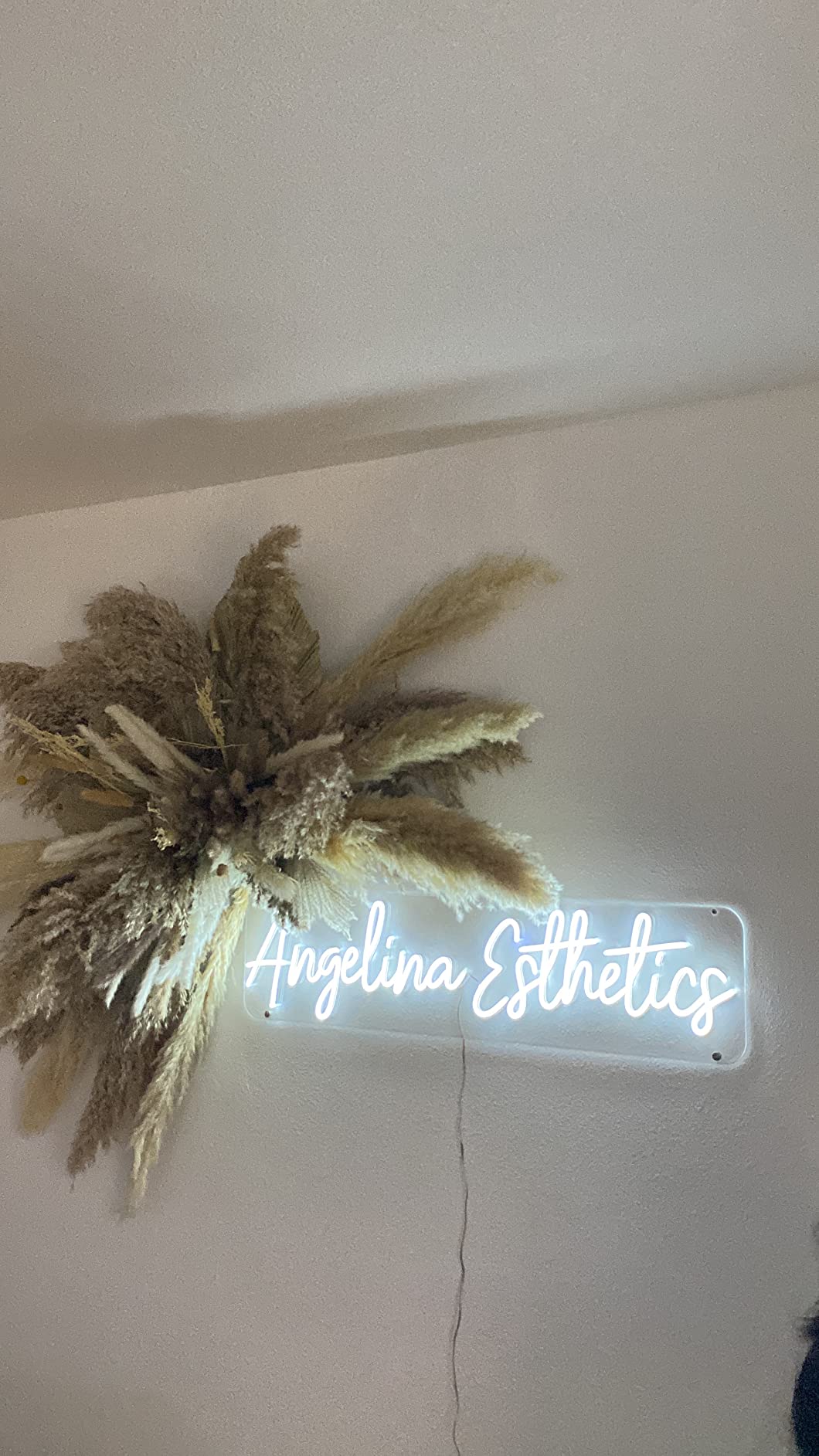 Events neon sign install 105