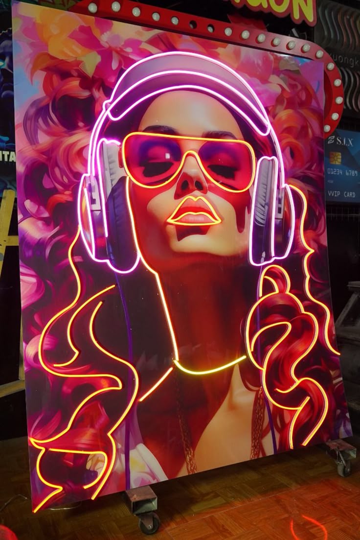 Pop-Up Bar Feature neon sign