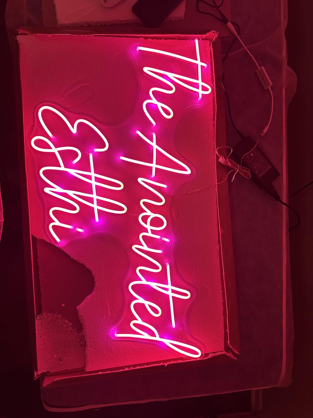 Events neon sign install 109