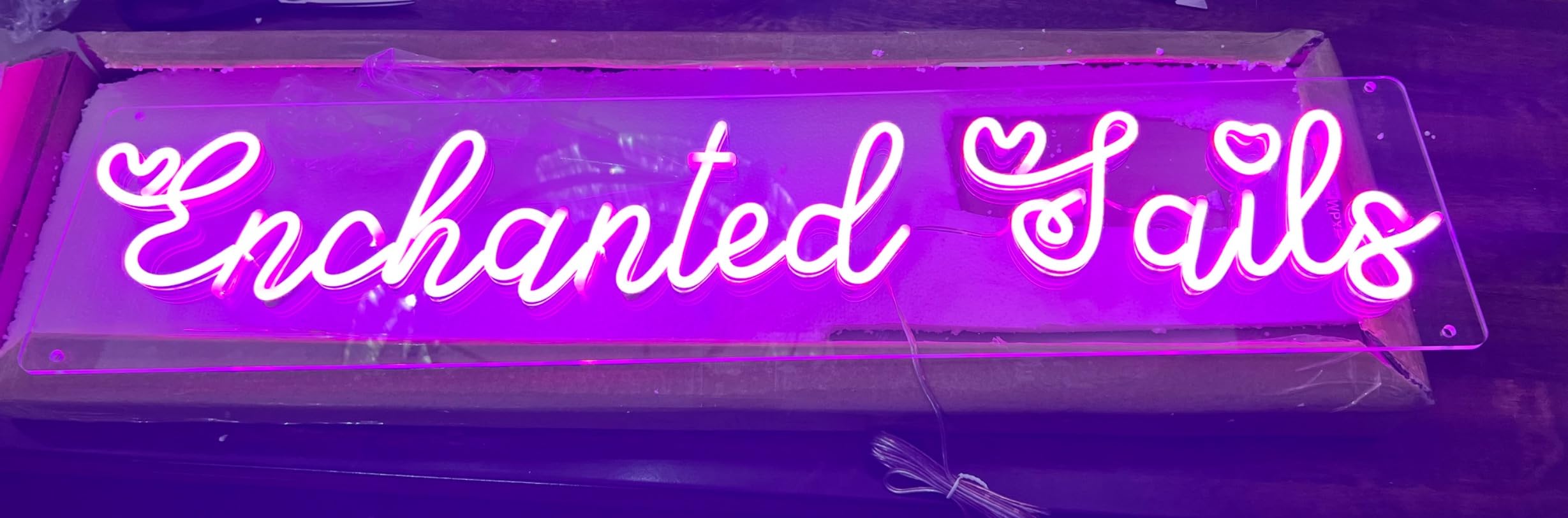 Events neon sign install 113
