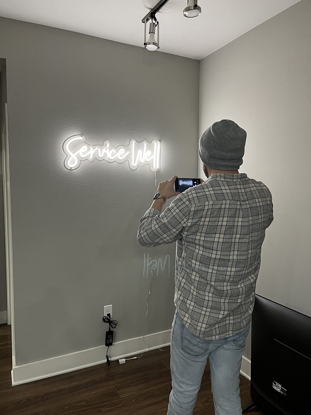 Events neon sign install 116