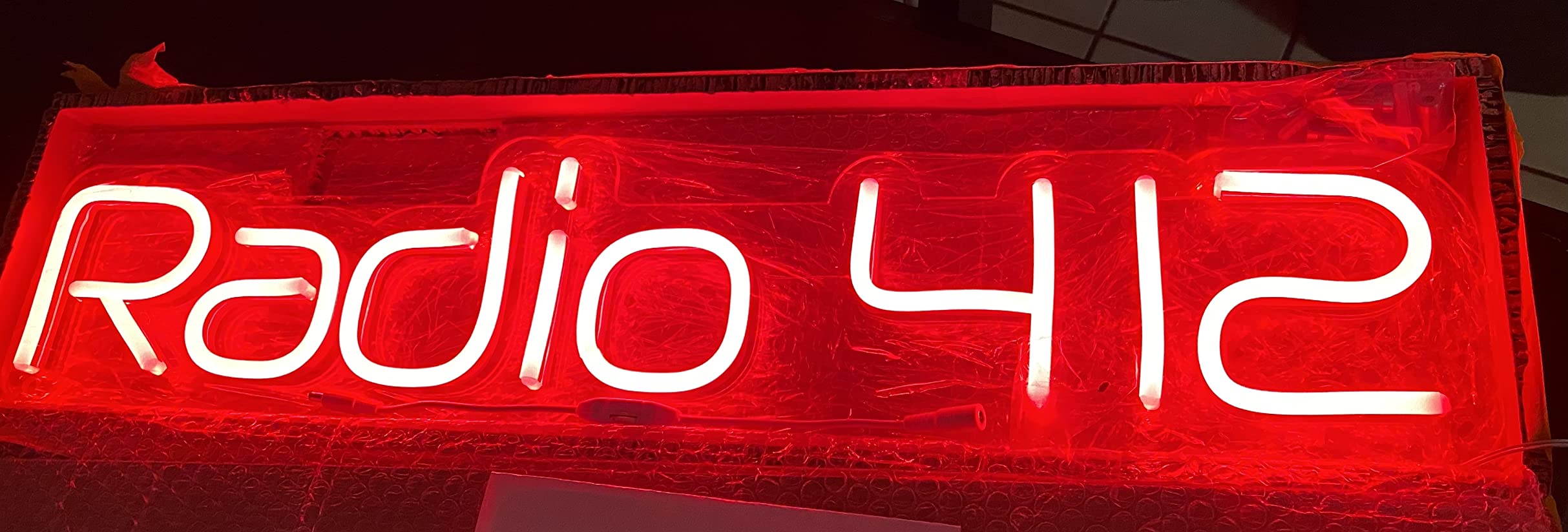 Events neon sign install 119