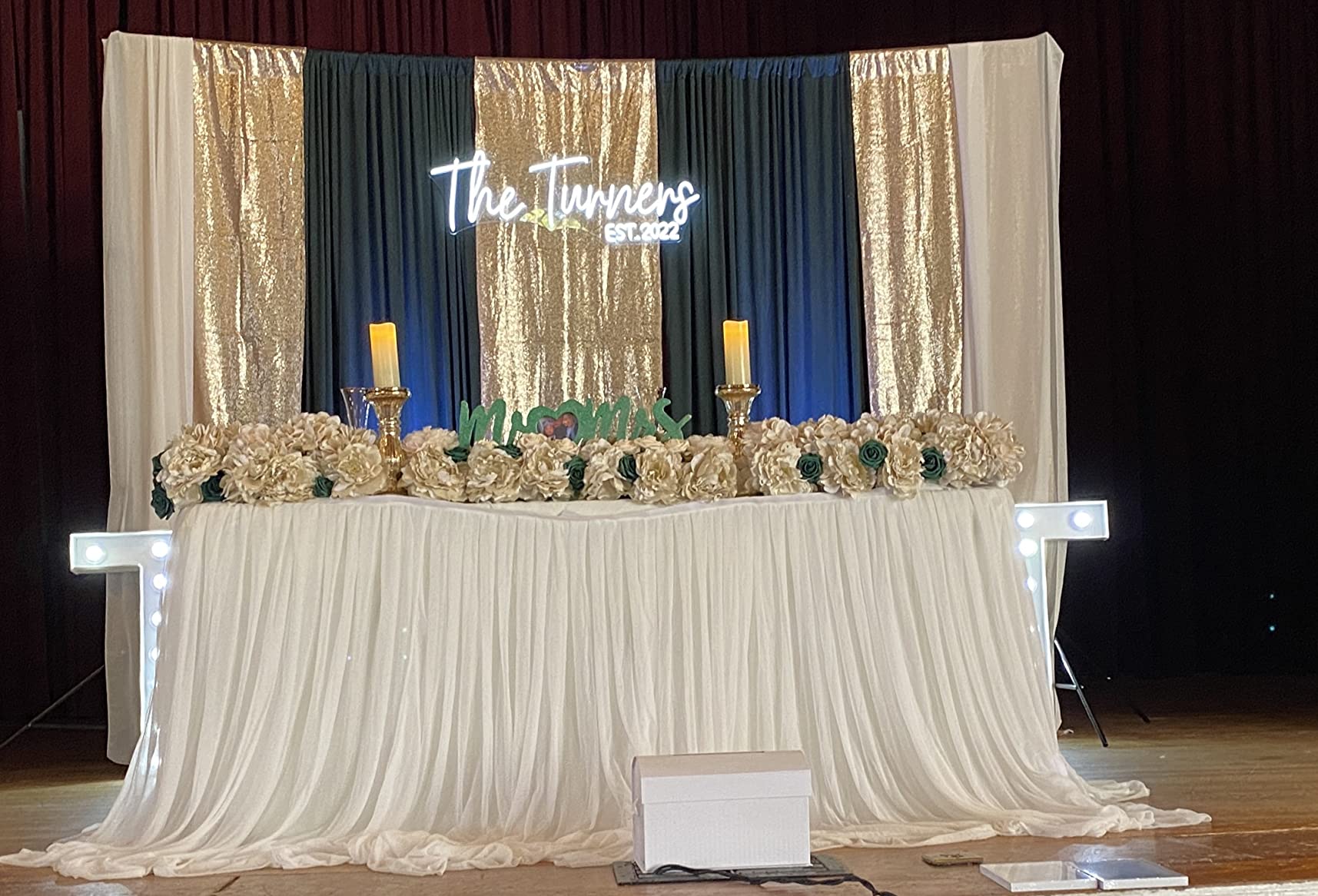 Events neon sign install 122