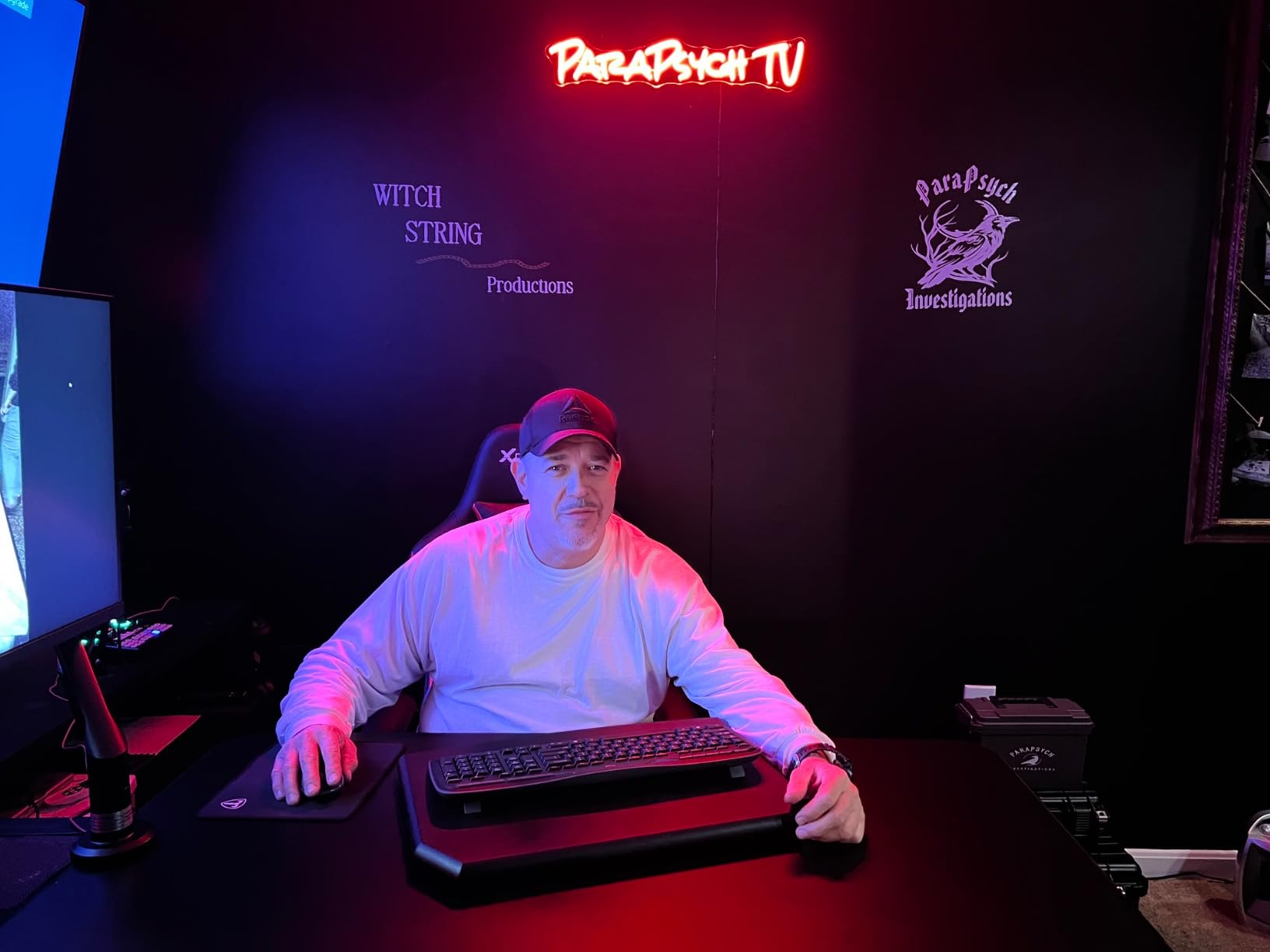 Gaming neon sign install 144