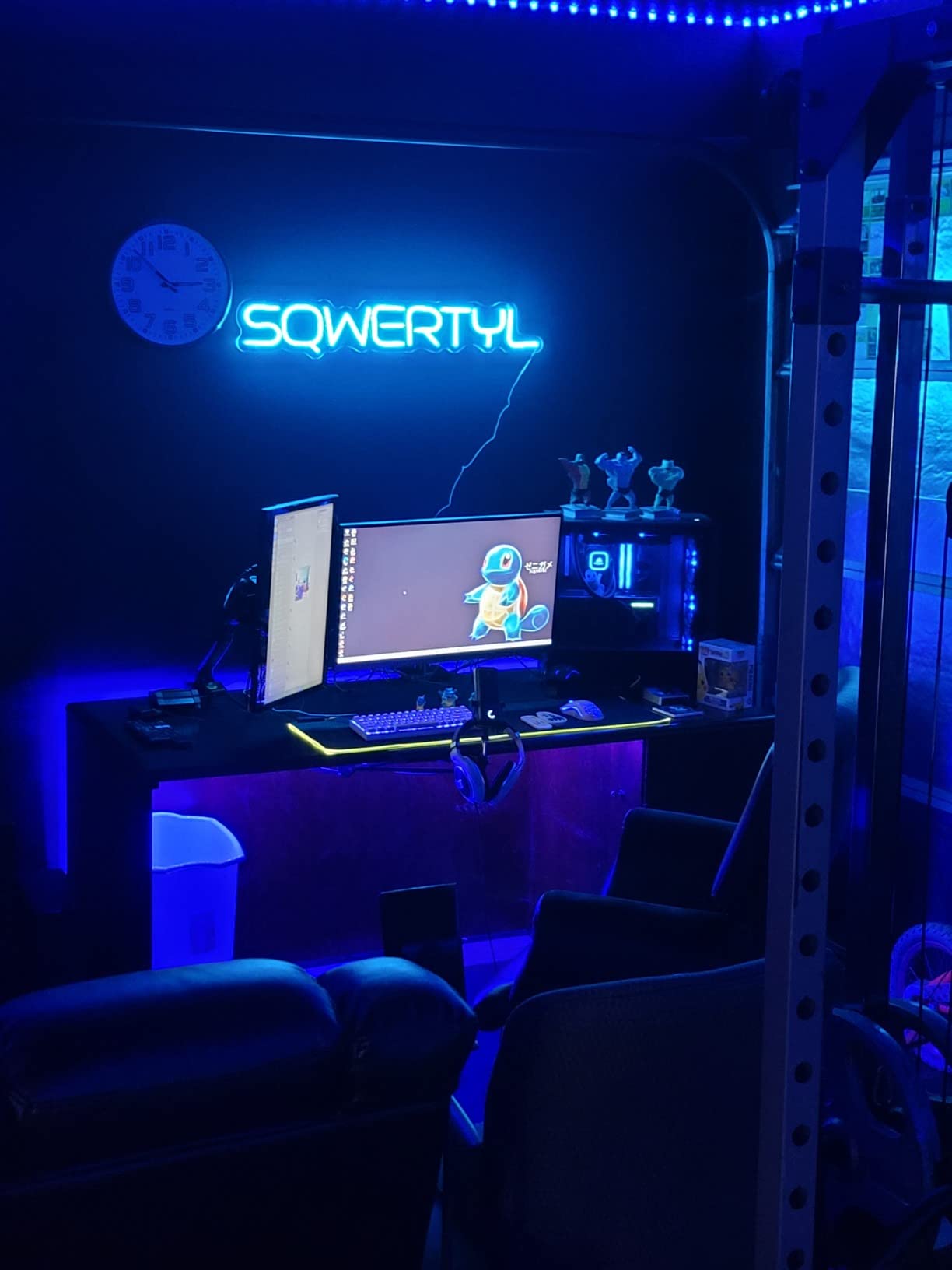 Gaming neon sign install 146
