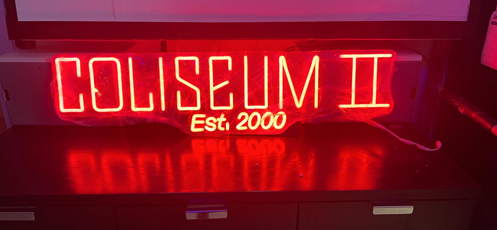 Gaming neon sign install 150