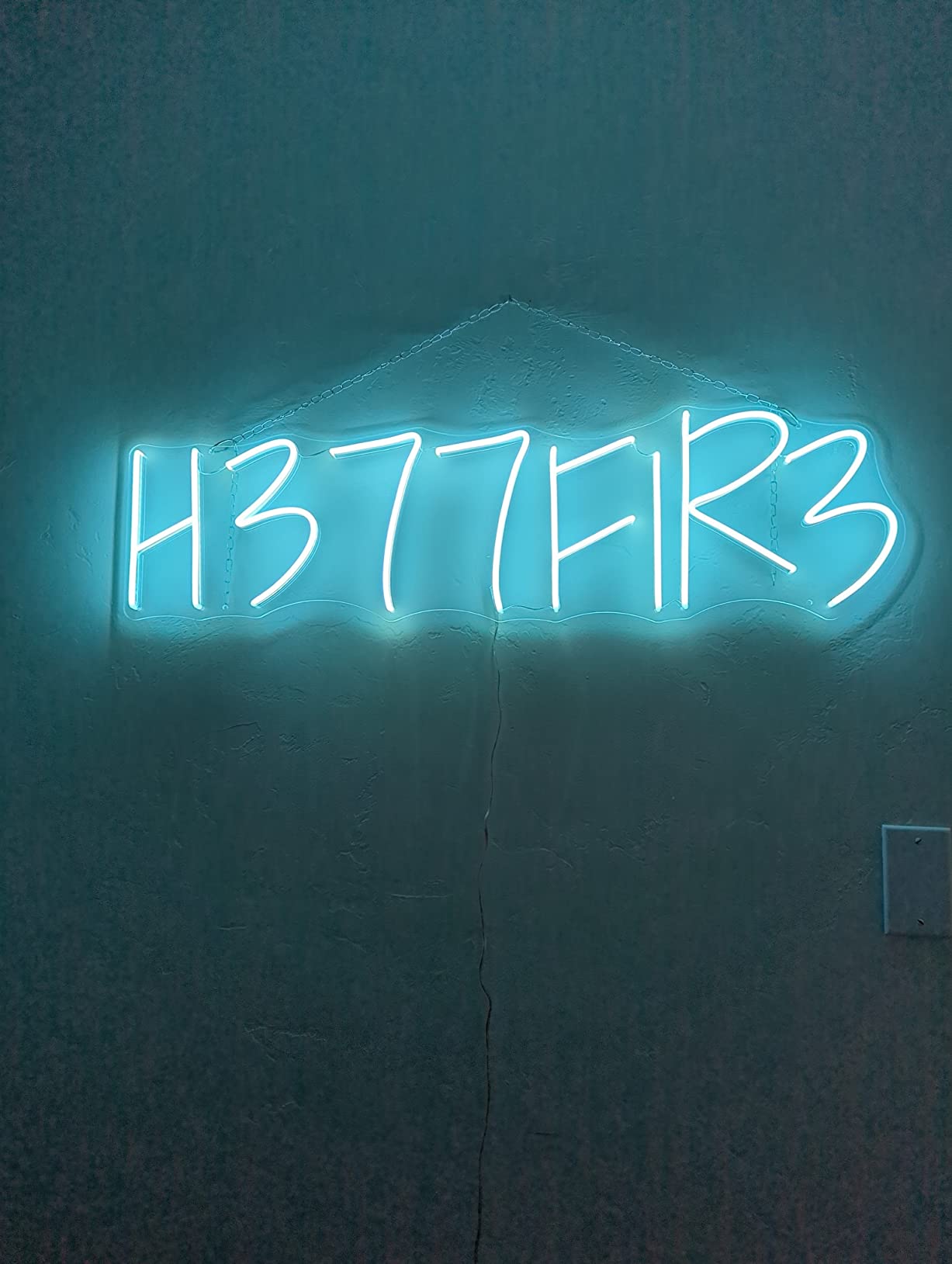 Gaming neon sign install 151