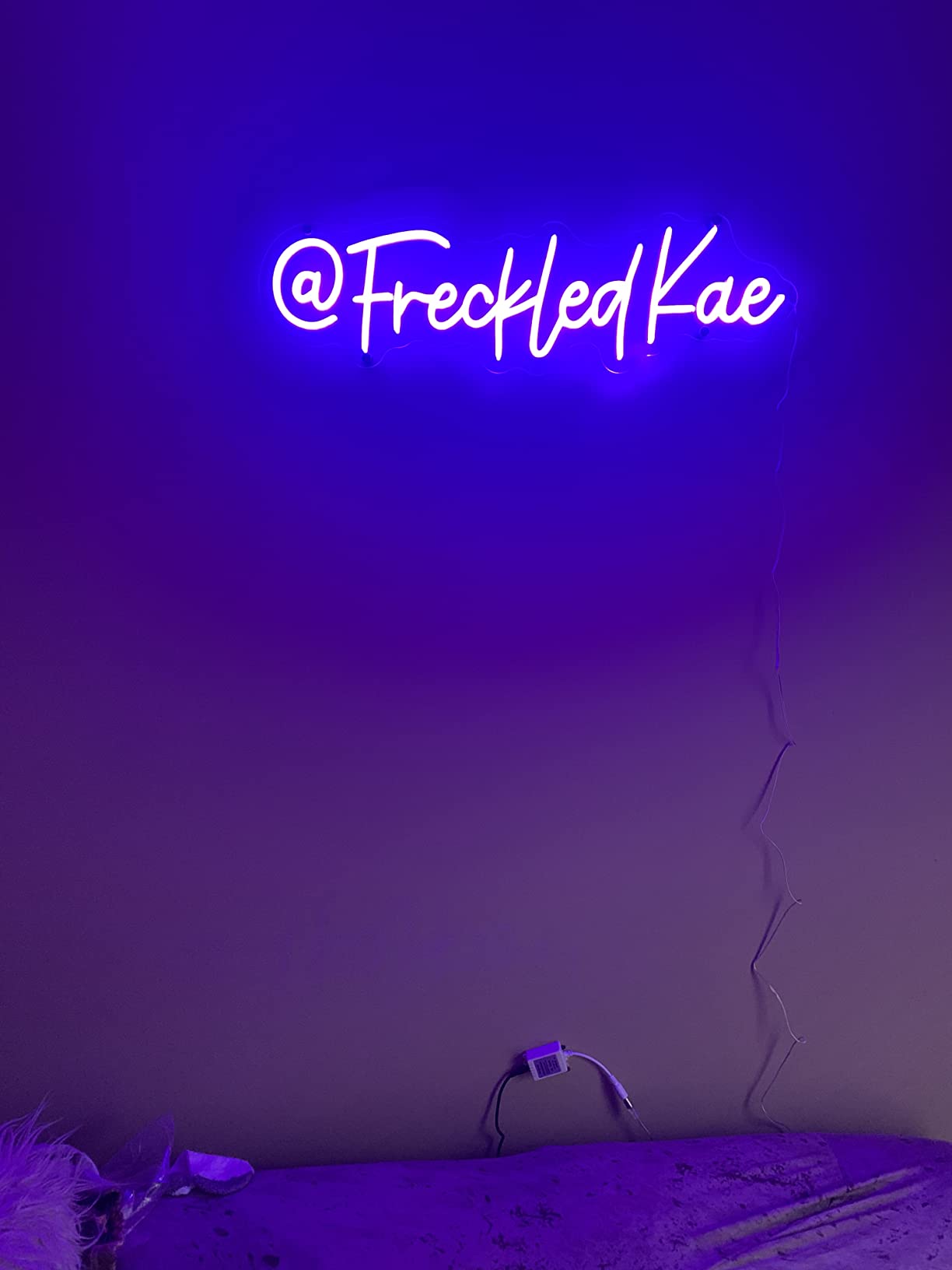 Gaming neon sign install 154