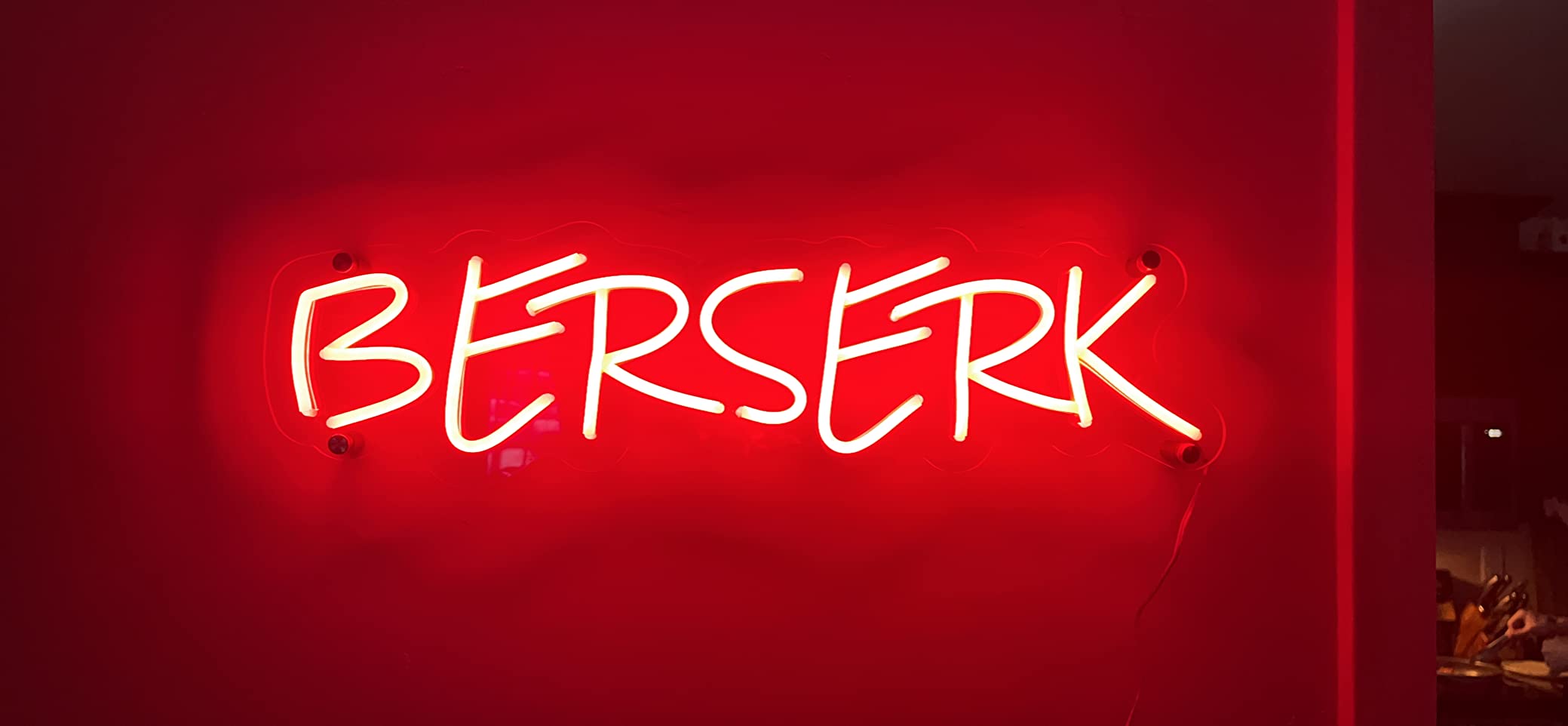 Gaming neon sign install 160