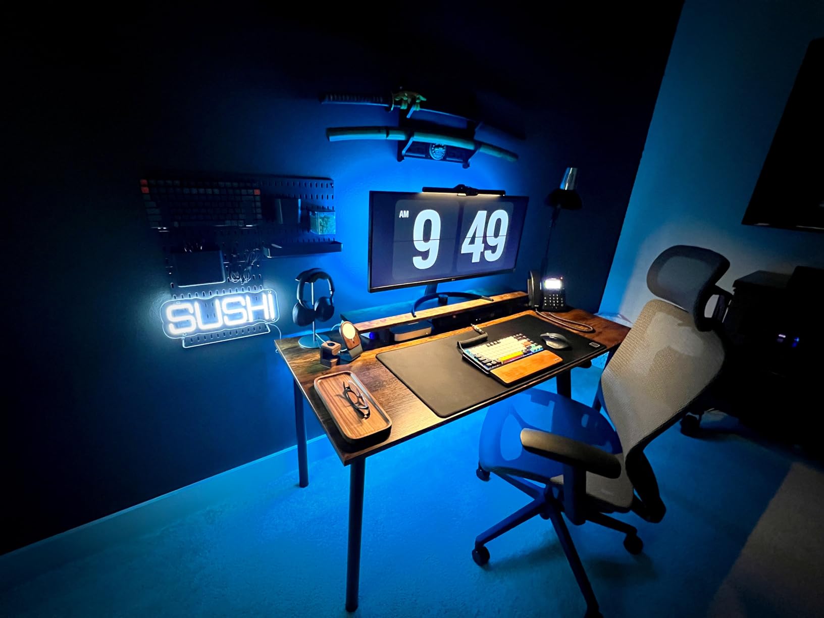 Gaming neon sign install 161