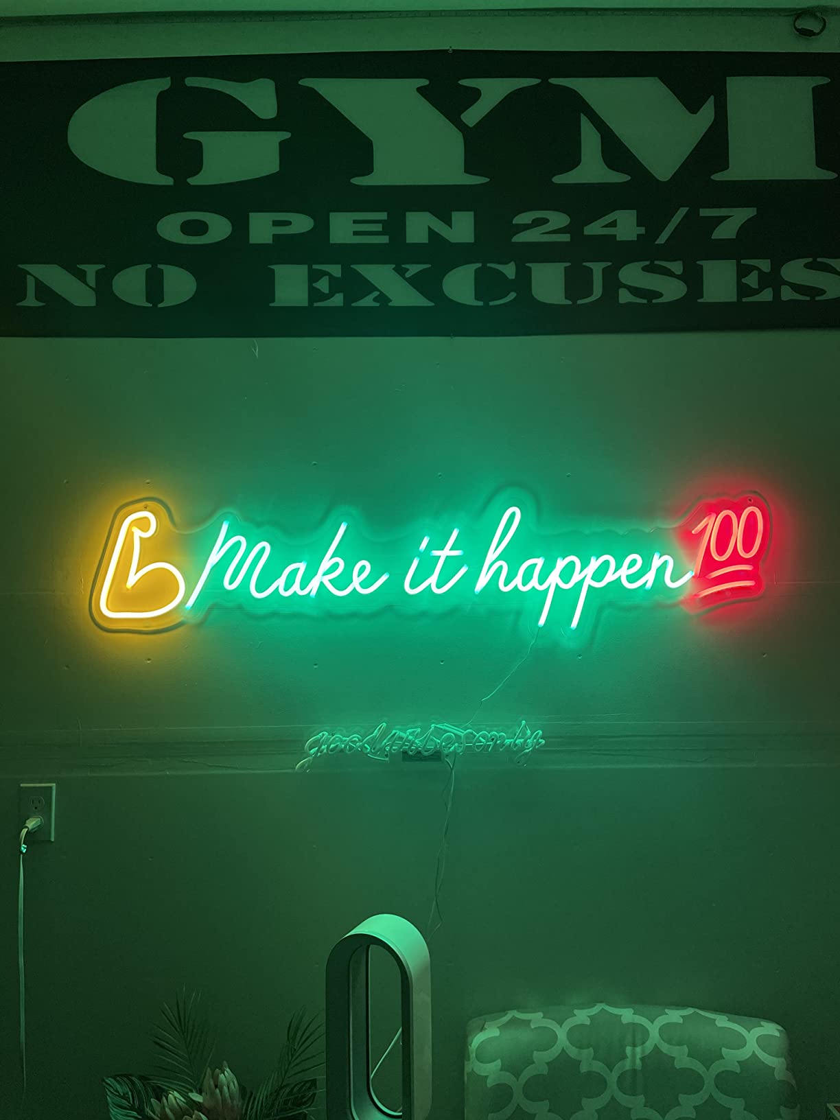 Gaming neon sign install 162