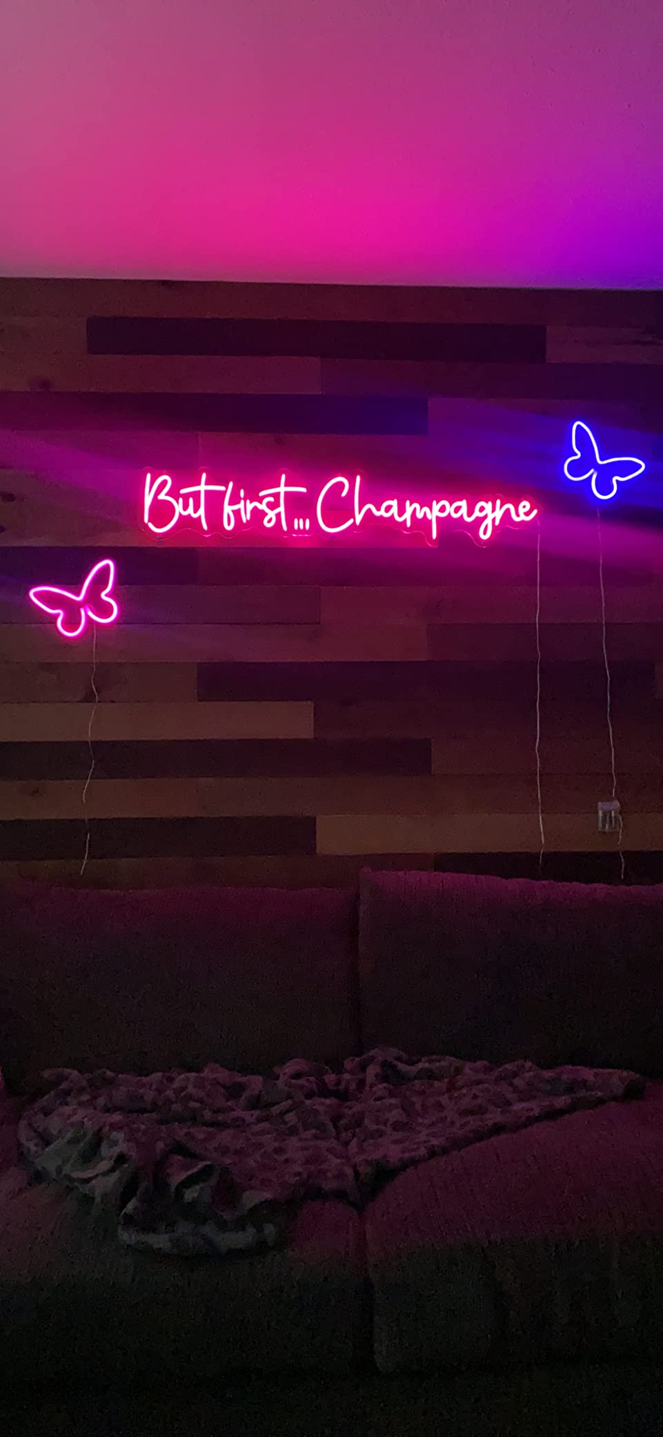Gaming neon sign install 164