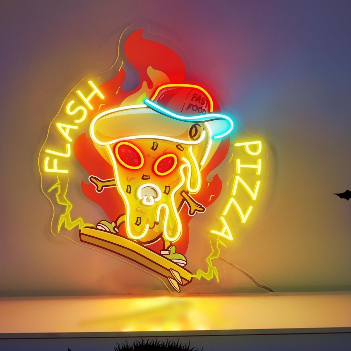 Restaurants neon sign install 175