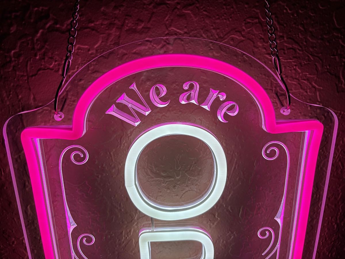 Restaurants neon sign install 180