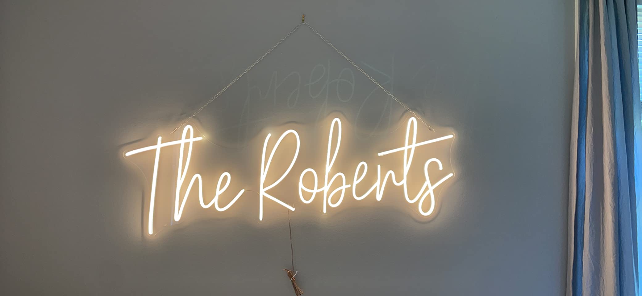 Wedding neon sign install 10