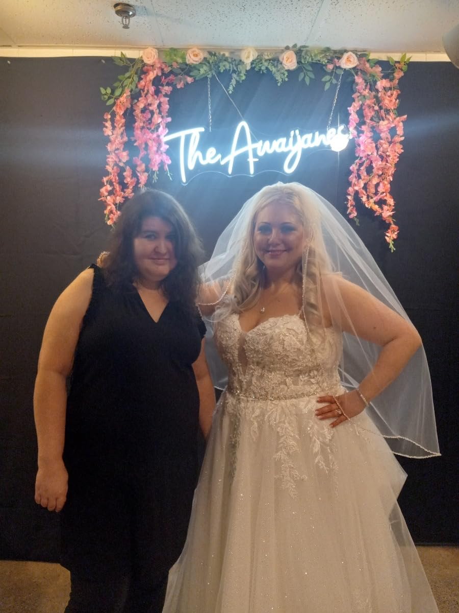 Wedding neon sign install 17
