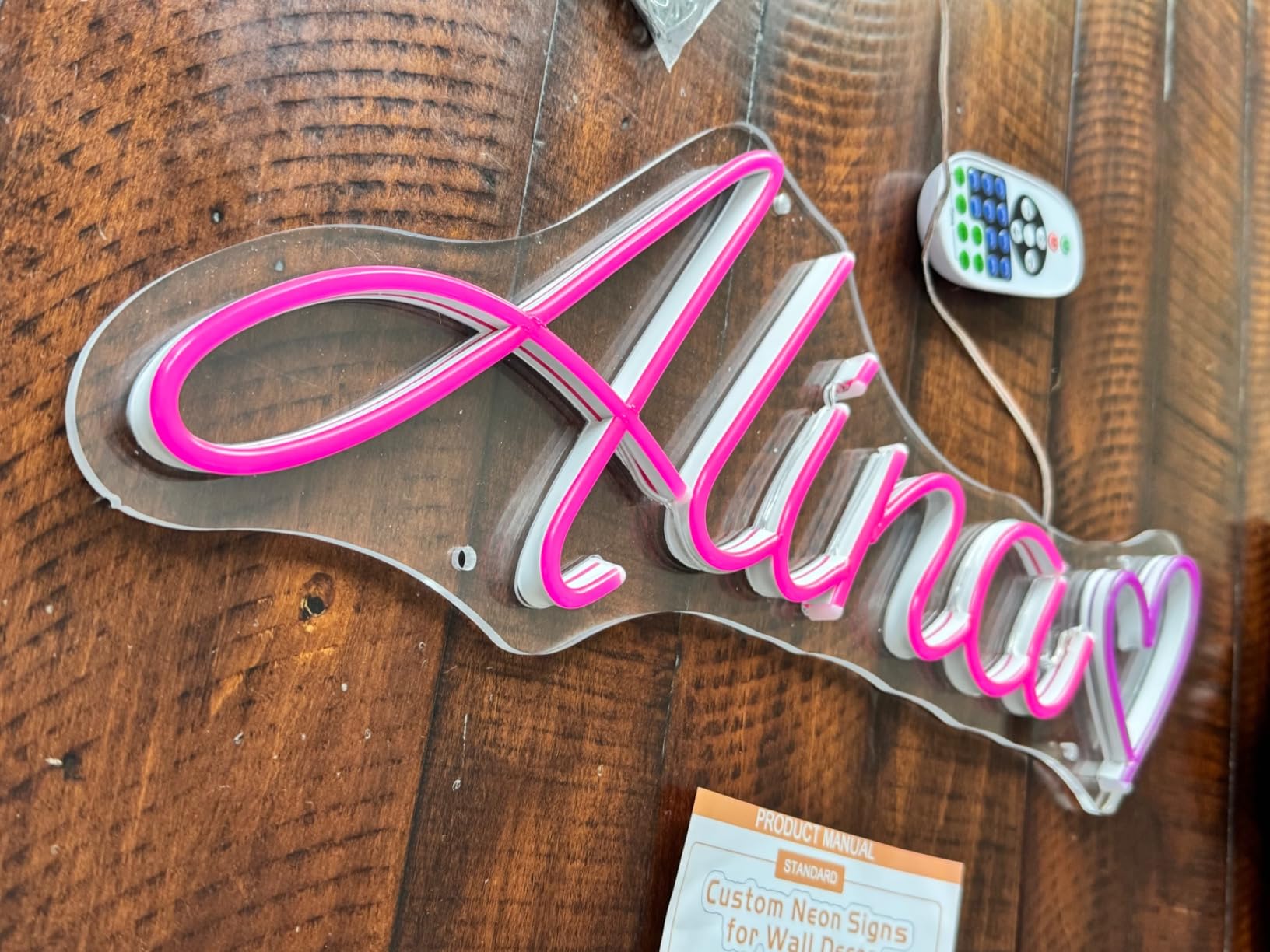 Wedding neon sign install 22
