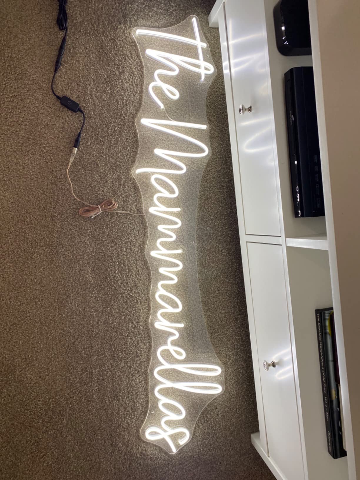 Wedding neon sign install 25