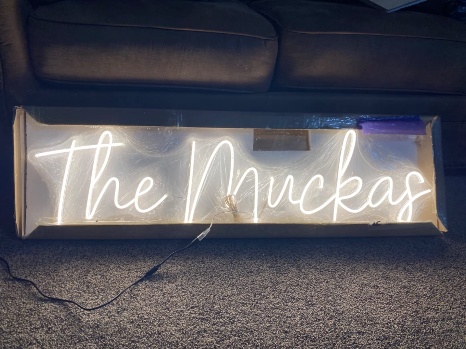 Wedding neon sign install 28