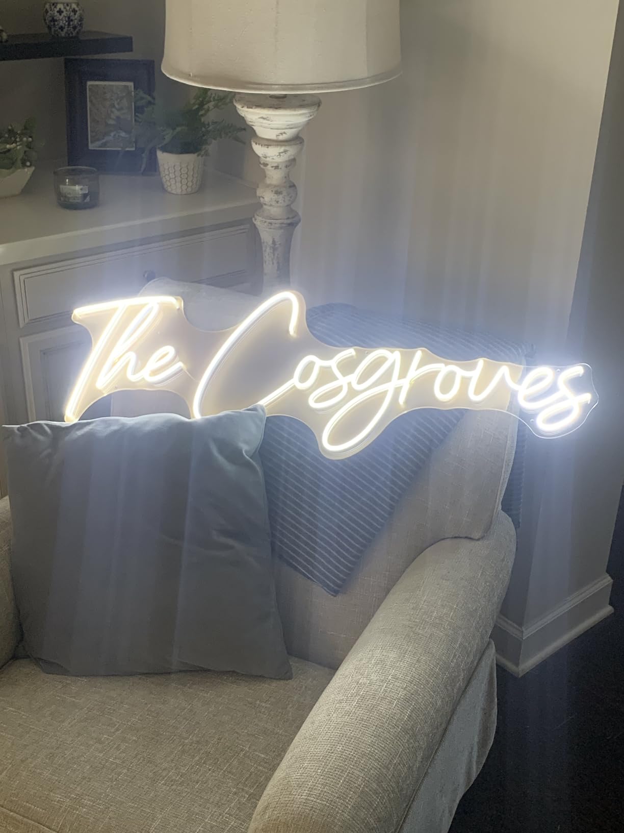Wedding neon sign install 31