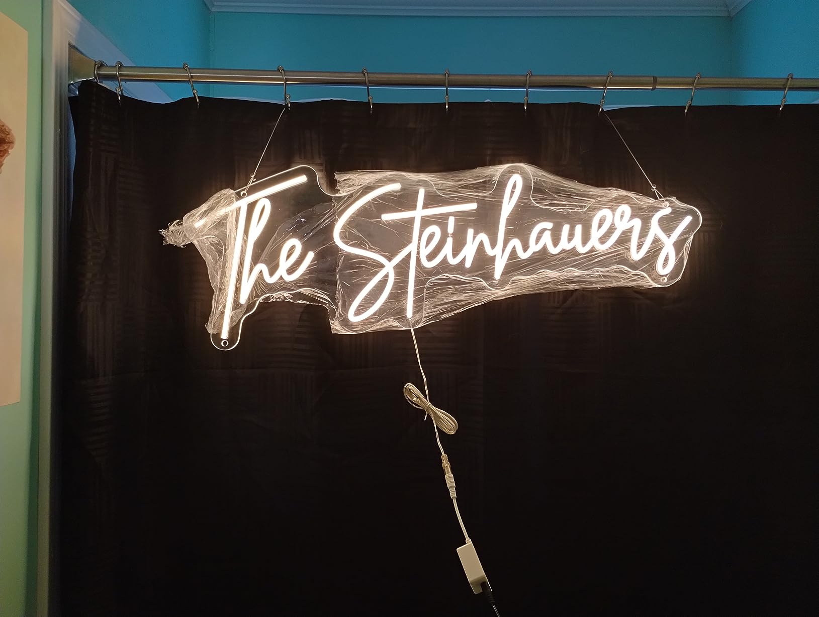 Wedding neon sign install 38