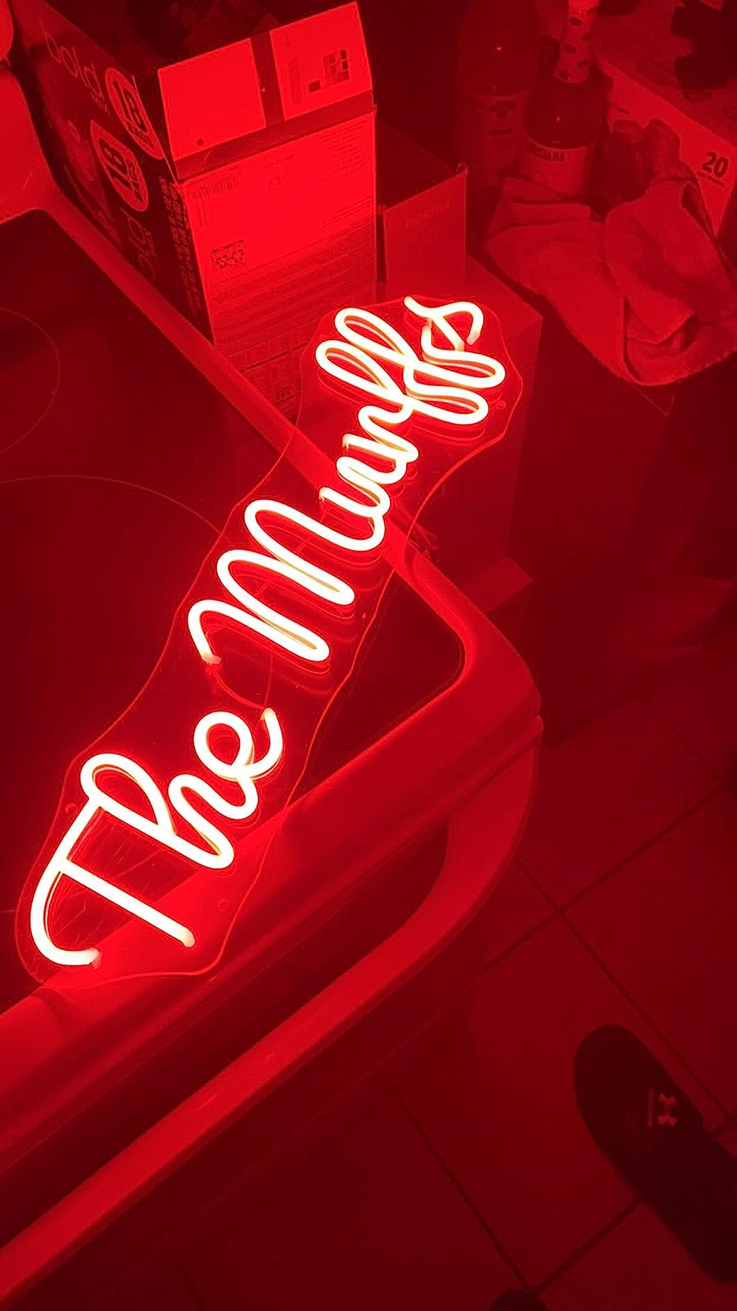 Wedding neon sign install 40