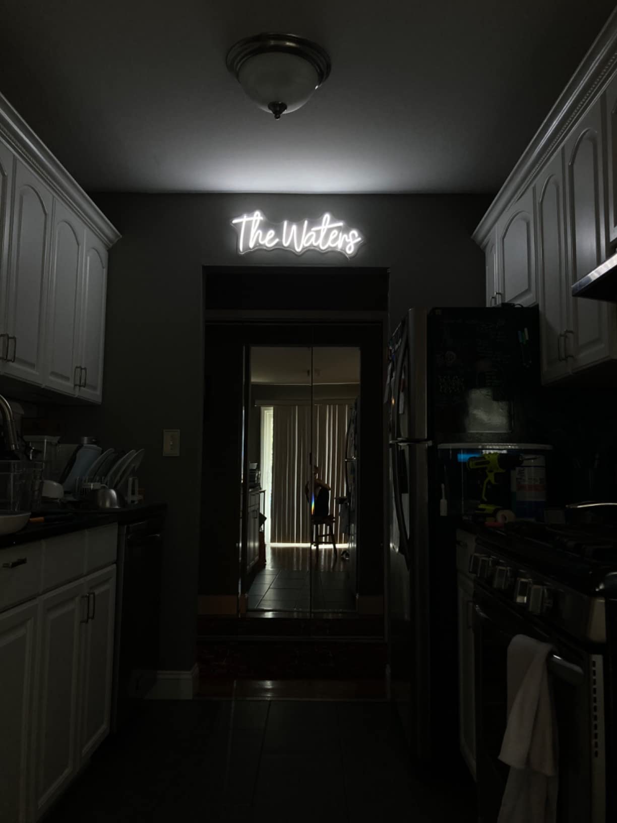 Wedding neon sign install 42