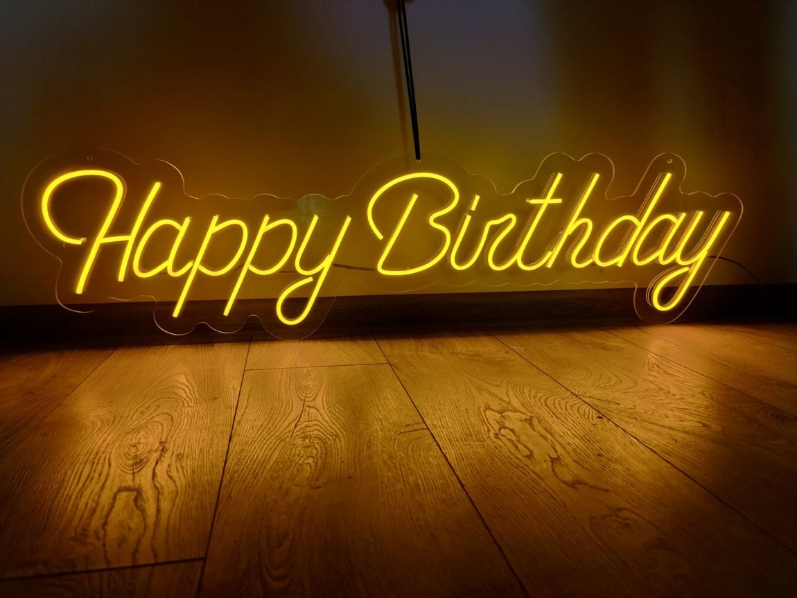 Custom birthday neon name sign