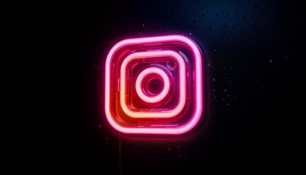 Instagram-friendly neon wall sign in a restaurant